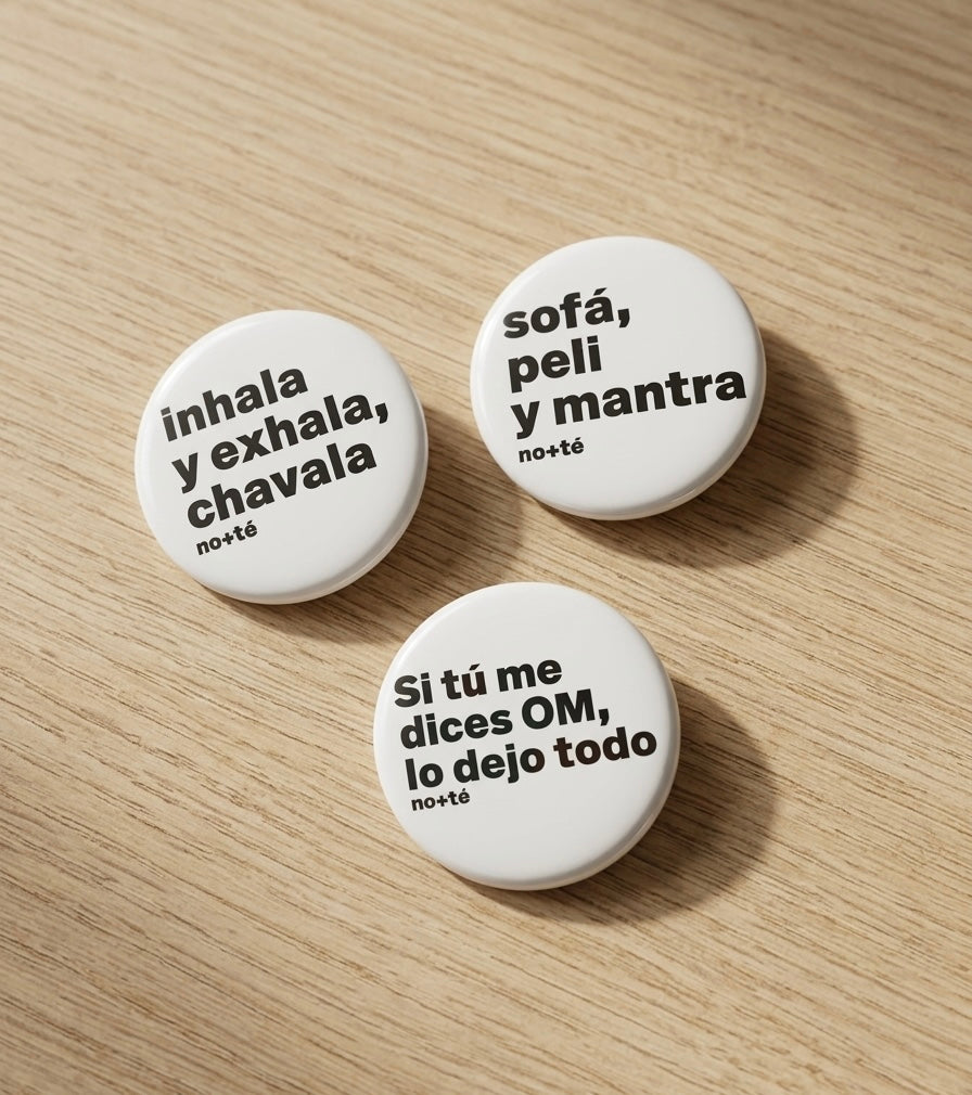 Pack 3 chapas Nomásté